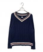 CIOTAシオタ）の古着「チルデンセーター」｜ネイビー