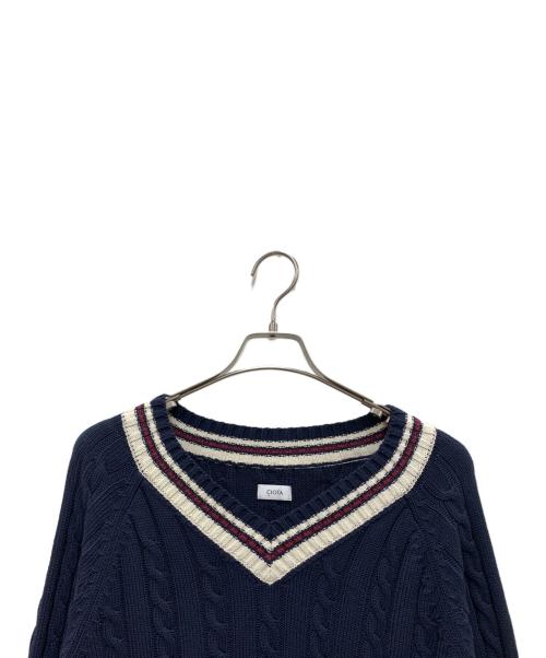 CIOTA（シオタ）CIOTA (シオタ) チルデンセーター ネイビー サイズ:6の古着・服飾アイテム