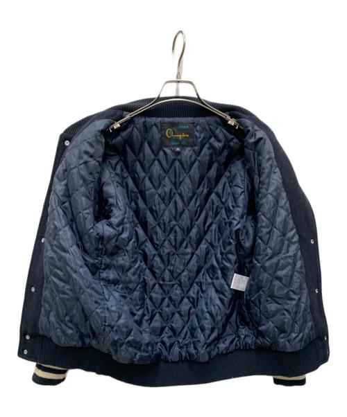 Champion（チャンピオン）Champion (チャンピオン) スタジャン ネイビー×グレー サイズ:Mの古着・服飾アイテム