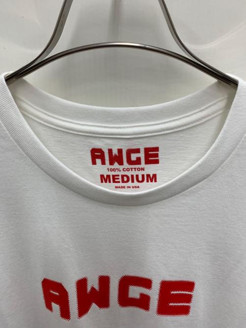 AWGE（エーダブルジーイー）AWGE (エーダブルジーイー) 半袖カットソー ホワイト サイズ:Mの古着・服飾アイテム