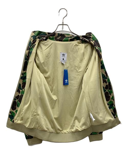 adidas（アディダス）adidas (アディダス) A BATHING APE (ア ベイシング エイプ) トラックジャケット グリーン サイズ:XLの古着・服飾アイテム
