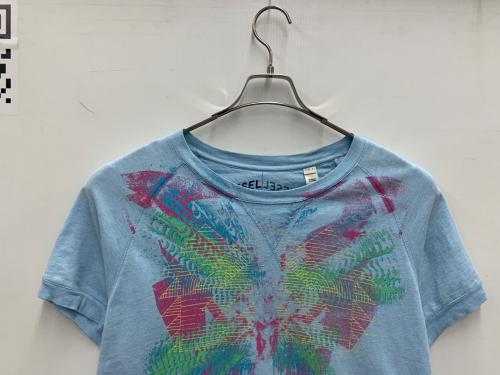 DIESEL FOLDED（ディーゼル）DIESEL FOLDED (ディーゼル) カットソー スカイブルー サイズ:Lの古着・服飾アイテム