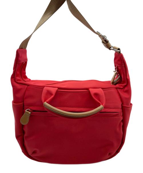 KITAMURA（キタムラ）KITAMURA (キタムラ) 2WAYバッグ レッド×ブラウンの古着・服飾アイテム