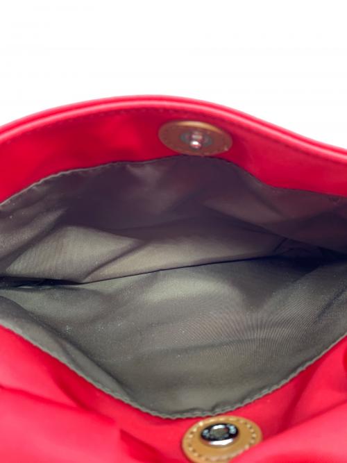 KITAMURA（キタムラ）KITAMURA (キタムラ) 2WAYバッグ レッド×ブラウンの古着・服飾アイテム