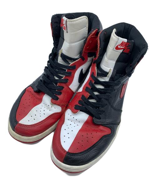 NIKE（ナイキ）NIKE (ナイキ) AIR JORDAN1 レッド×ブラック サイズ:32の古着・服飾アイテム