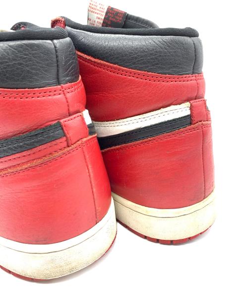 NIKE（ナイキ）NIKE (ナイキ) AIR JORDAN1 レッド×ブラック サイズ:32の古着・服飾アイテム