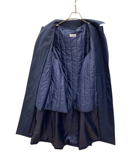 UNIVERSAL LANGUAGE（ユニバーサルランゲージ）UNIVERSAL LANGUAGE (ユニバーサルランゲージ) トレンチコート ネイビー サイズ:3Lの古着・服飾アイテム
