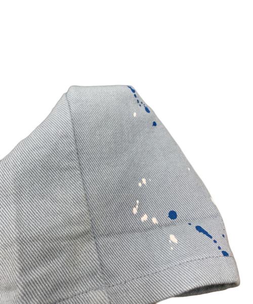 9090（9090）9090 (9090) POCHAMA (ポッチャマ) ペインターパンツ スカイブルー サイズ:Lの古着・服飾アイテム