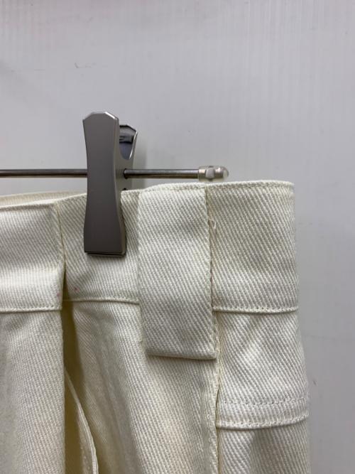 9090（9090）9090 (9090) POCHAMA (ポッチャマ) ペインターパンツ アイボリー サイズ:Lの古着・服飾アイテム