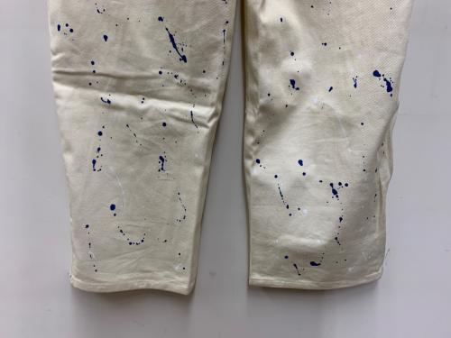 9090（9090）9090 (9090) POCHAMA (ポッチャマ) ペインターパンツ アイボリー サイズ:Lの古着・服飾アイテム