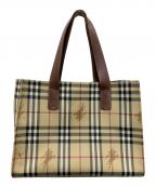 BURBERRYバーバリー）の古着「ノバチェックトートバッグ」｜ベージュ