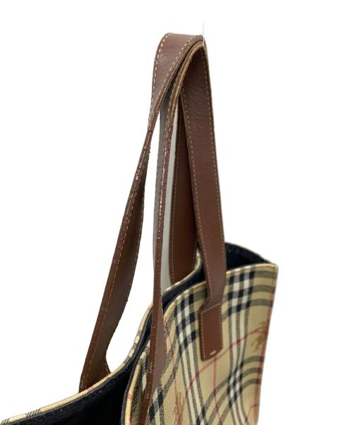 BURBERRY（バーバリー）BURBERRY (バーバリー) ノバチェックトートバッグ ベージュの古着・服飾アイテム