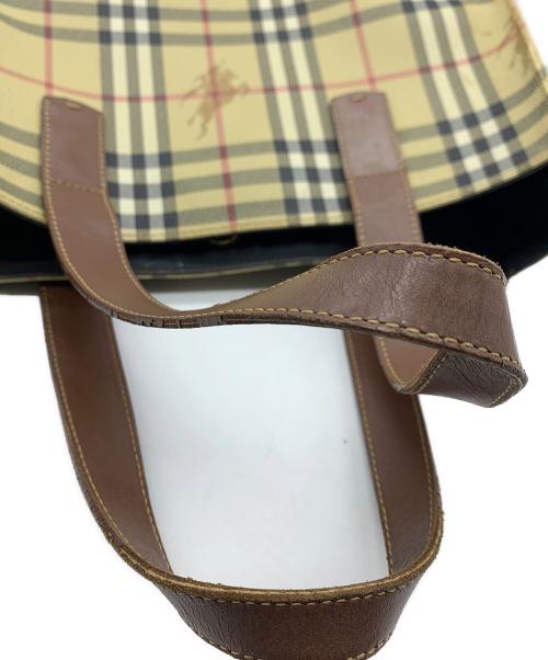 BURBERRY（バーバリー）BURBERRY (バーバリー) ノバチェックトートバッグ ベージュの古着・服飾アイテム