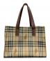 BURBERRY（バーバリー）の古着「ノバチェックトートバッグ」｜ベージュ