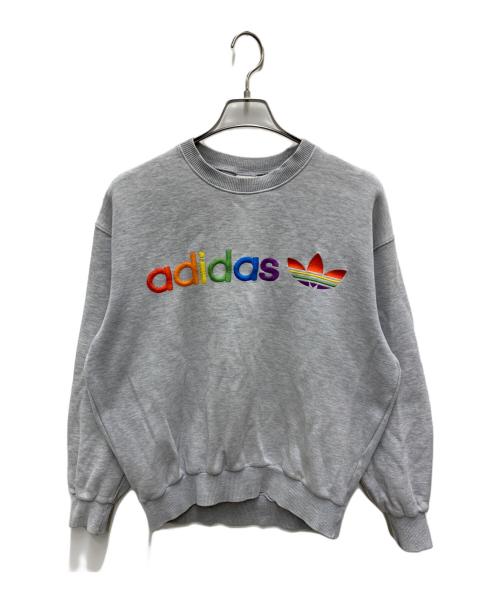 adidas（アディダス）adidas (アディダス) スウェット ライトグレー サイズ:Lの古着・服飾アイテム