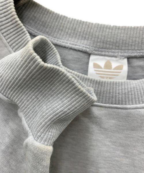 adidas（アディダス）adidas (アディダス) スウェット ライトグレー サイズ:Lの古着・服飾アイテム