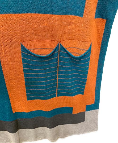 PLEATS PLEASE ISSEY MIYAKE（プリーツプリーズ イッセイミヤケ）PLEATS PLEASE ISSEY MIYAKE (プリーツプリーズ イッセイミヤケ) ノースリーブワンピース マルチカラー サイズ:3の古着・服飾アイテム
