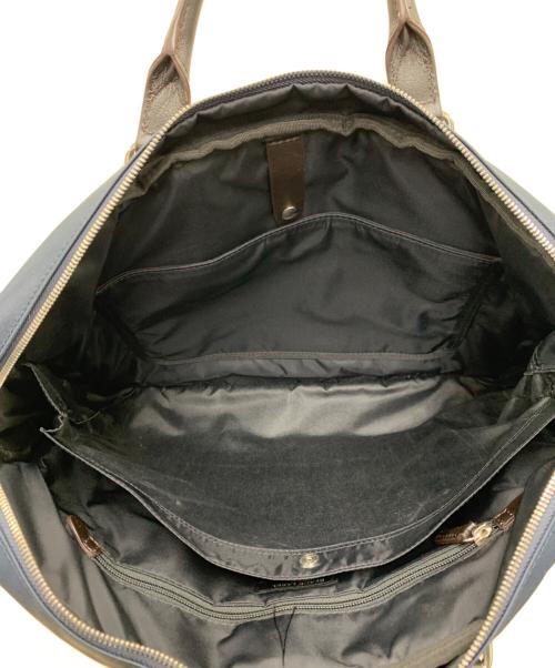 BLACK LABEL CRESTBRIDGE（ブラックレーベル クレストブリッジ）BLACK LABEL CRESTBRIDGE (ブラックレーベル クレストブリッジ) ビジネスバッグ ネイビー×ブラックの古着・服飾アイテム