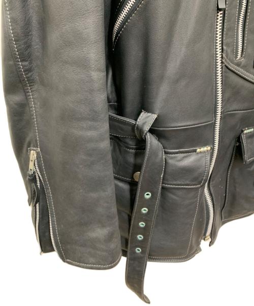 HARLEY-DAVIDSON（ハーレーダビッドソン）HARLEY-DAVIDSON (ハーレーダビッドソン) レザーコート ブラック サイズ:Lの古着・服飾アイテム