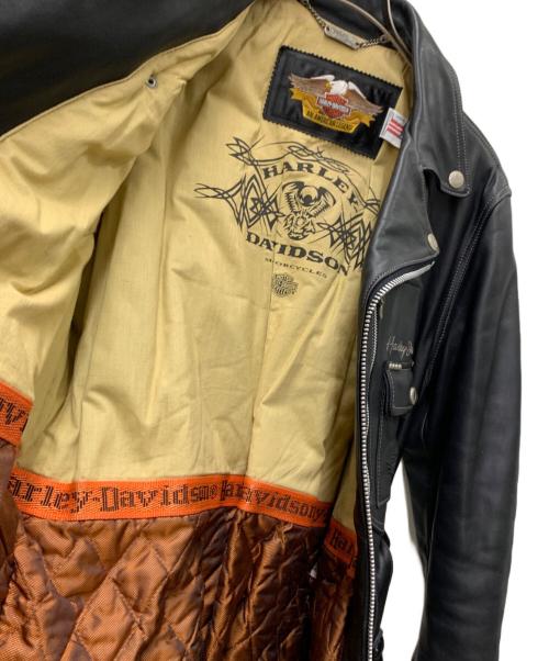 HARLEY-DAVIDSON（ハーレーダビッドソン）HARLEY-DAVIDSON (ハーレーダビッドソン) レザーコート ブラック サイズ:Lの古着・服飾アイテム