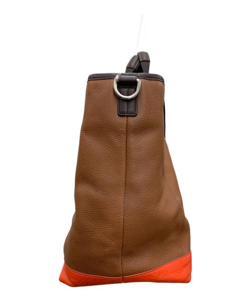 COACH（コーチ）COACH (コーチ) トートバッグ ブラウン×オレンジの古着・服飾アイテム