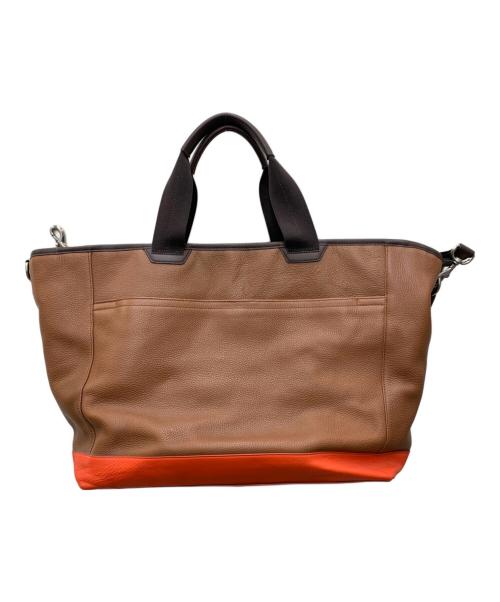 COACH（コーチ）COACH (コーチ) トートバッグ ブラウン×オレンジの古着・服飾アイテム