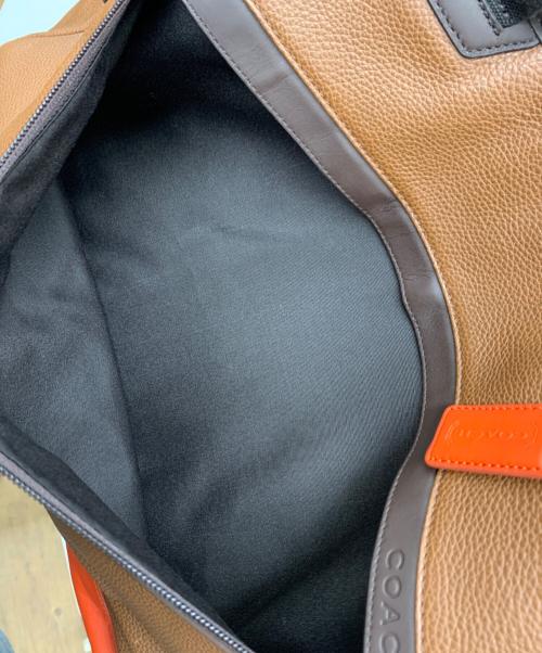 COACH（コーチ）COACH (コーチ) トートバッグ ブラウン×オレンジの古着・服飾アイテム