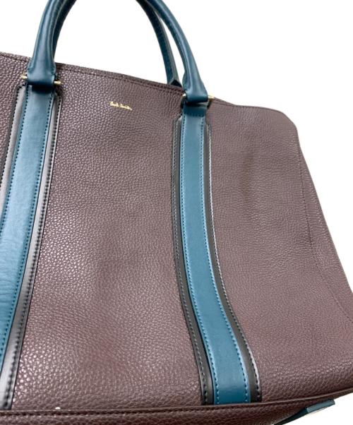 PAUL SMITH（ポールスミス）PAUL SMITH (ポールスミス) ブリーフケース ブラウン×グリーンの古着・服飾アイテム