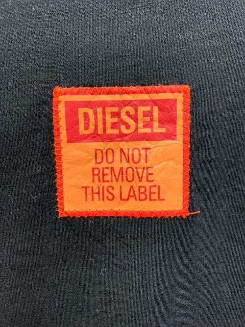 DIESEL（ディーゼル）DIESEL (ディーゼル) 半袖カットソー ブラック サイズ:Lの古着・服飾アイテム