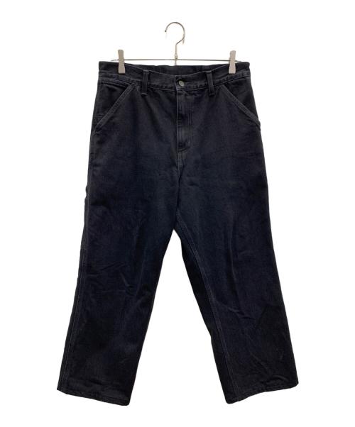 Carhartt WIP（カーハート ワーク イン プログレス）Carhartt WIP (カーハート ワーク イン プログレス) シングルニーパンツ ブラック サイズ:30×32の古着・服飾アイテム