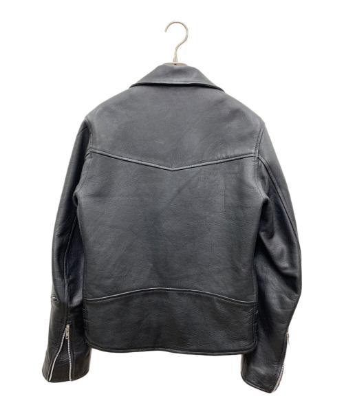 phenium（フェニウム）PHENIUM (フェニウム) ダブルライダースレザージャケット ブラック サイズ:Mの古着・服飾アイテム