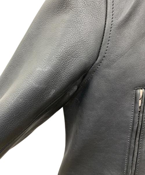 phenium（フェニウム）PHENIUM (フェニウム) ダブルライダースレザージャケット ブラック サイズ:Mの古着・服飾アイテム