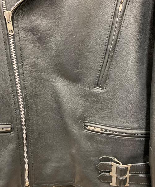 phenium（フェニウム）PHENIUM (フェニウム) ダブルライダースレザージャケット ブラック サイズ:Mの古着・服飾アイテム