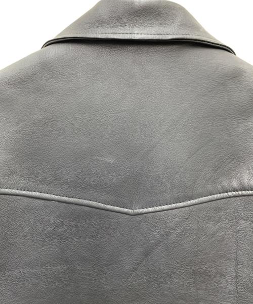 phenium（フェニウム）PHENIUM (フェニウム) ダブルライダースレザージャケット ブラック サイズ:Mの古着・服飾アイテム