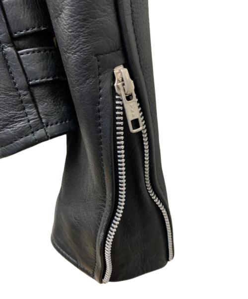 phenium（フェニウム）PHENIUM (フェニウム) ダブルライダースレザージャケット ブラック サイズ:Mの古着・服飾アイテム