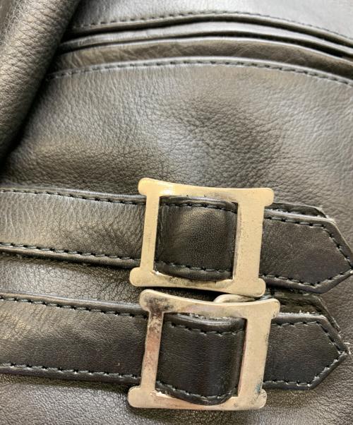 phenium（フェニウム）PHENIUM (フェニウム) ダブルライダースレザージャケット ブラック サイズ:Mの古着・服飾アイテム