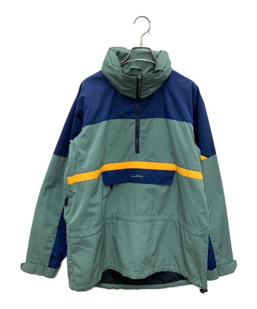 L.L.Bean（エルエルビーン）L.L.Bean (エルエルビーン) アノラックパーカー オリーブ×ネイビー サイズ:Mの古着・服飾アイテム