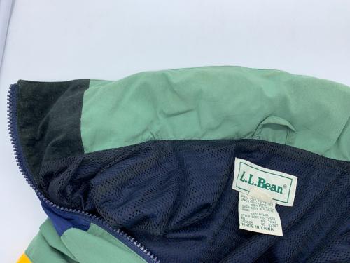 L.L.Bean（エルエルビーン）L.L.Bean (エルエルビーン) アノラックパーカー オリーブ×ネイビー サイズ:Mの古着・服飾アイテム