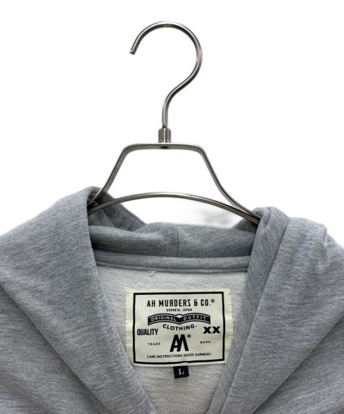 AH MURDERZ（アームターズ）AH MURDERZ (アームターズ) パーカー グレー サイズ:Lの古着・服飾アイテム