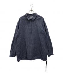 STEVEN ALAN（スティーブンアラン）の古着「長袖シャツ」｜ネイビー×ホワイト