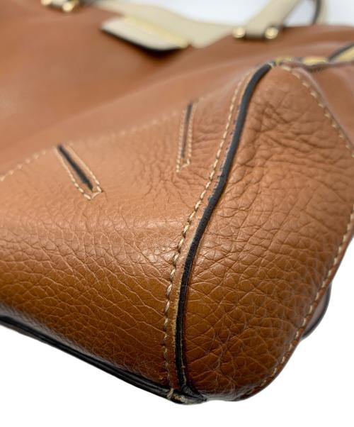 FURLA（フルラ）FURLA (フルラ) 2WAYショルダーバッグ ブラウン×アイボリーの古着・服飾アイテム