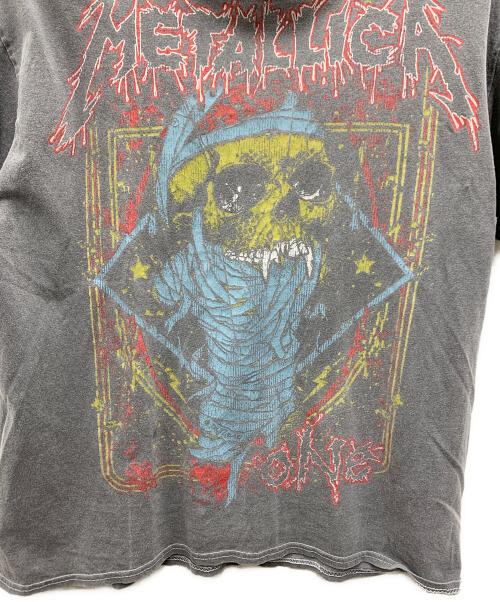 METALLICA（メタリカ）METALLICA (メタリカ) プリントTシャツ グレー サイズ:Lの古着・服飾アイテム