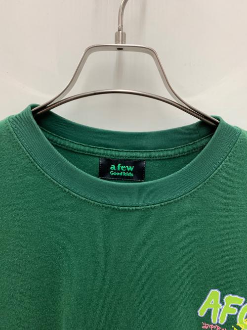 A FEW GOOD KIDS（アフューグッドキッズ）A FEW GOOD KIDS (アフューグッドキッズ) 半袖カットソー グリーン サイズ:Lの古着・服飾アイテム