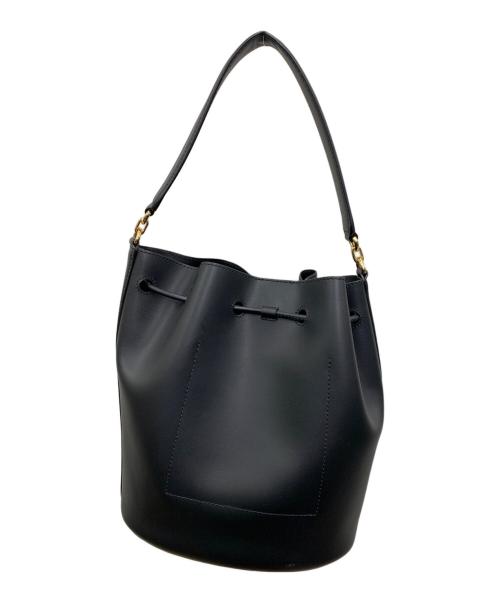 LAUREN RALPH LAUREN（ローレンラルフローレン）LAUREN RALPH LAUREN (ローレンラルフローレン) ショルダーバッグ ブラック×ゴールドの古着・服飾アイテム