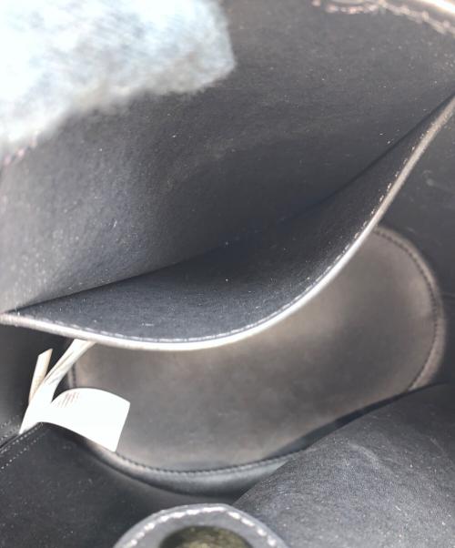 LAUREN RALPH LAUREN（ローレンラルフローレン）LAUREN RALPH LAUREN (ローレンラルフローレン) ショルダーバッグ ブラック×ゴールドの古着・服飾アイテム