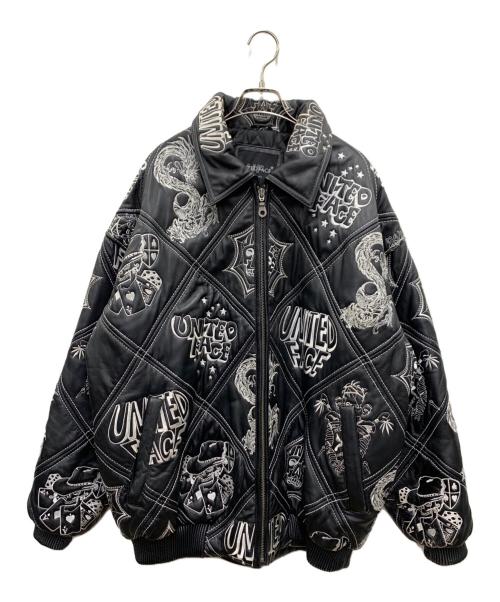 United Face（ユナイテッドフェイス）United Face (ユナイテッドフェイス) レザージャケット ブラック サイズ:2XLの古着・服飾アイテム