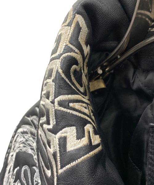 United Face（ユナイテッドフェイス）United Face (ユナイテッドフェイス) レザージャケット ブラック サイズ:2XLの古着・服飾アイテム