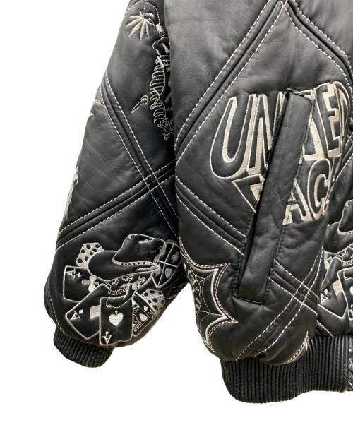 United Face（ユナイテッドフェイス）United Face (ユナイテッドフェイス) レザージャケット ブラック サイズ:2XLの古着・服飾アイテム