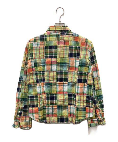 A BATHING APE（アベイシングエイプ）A BATHING APE (アベイシングエイプ) チェックシャツ グリーン×オレンジ サイズ:Sの古着・服飾アイテム