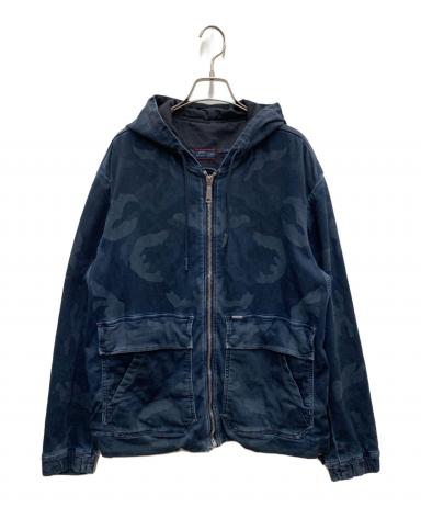DIESEL ディーゼル パーカー XS 青 【古着】【中古】【送料無料】 中古・古着通販】DIESEL (ディーゼル) ジョグデニムジップパーカー